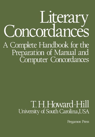 Imagen de portada: Literary Concordances 9780080230214