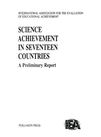 صورة الغلاف: Science Achievement in Seventeen Countries 9780080365633