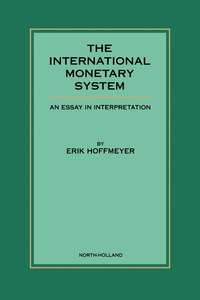 Cover image: The International Monetary System 9780444898173