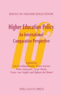 Cover image: Higher Education Policy: An International Comparative Perspective 9780080423937