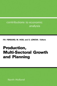 Cover image: Production, Multi-Sectoral Growth and Planning 9780444878380