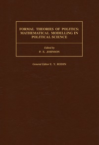 Imagen de portada: Formal Theories of Politics 9780080372433