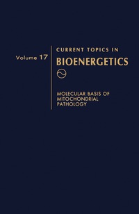 Cover image: Molecular Basis of Mitochondrial Pathology 9780121525170