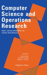 Omslagafbeelding: Computer Science and Operations Research: New Developments in their Interfaces 9780080408064