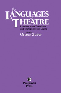 صورة الغلاف: The Languages of Theatre 9780080252469