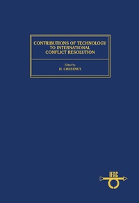 Titelbild: Contributions of Technology to International Conflict Resolution 9780080349152