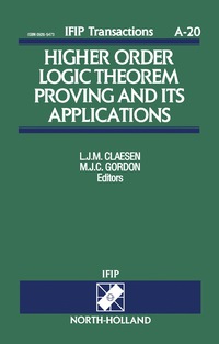 Cover image: Higher Order Logic Theorem Proving and its Applications 9780444898807