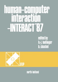 表紙画像: Human-Computer Interaction - INTERACT '87 9780444703040