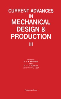 Titelbild: Current Advances in Mechanical Design & Production III 9780080334400