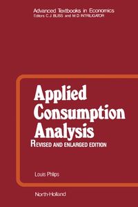 Imagen de portada: Applied Consumption Analysis 2nd edition 9780444865311