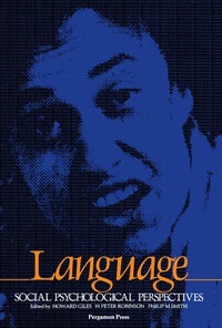 Immagine di copertina: Language: Social Psychological Perspectives 9780080246963