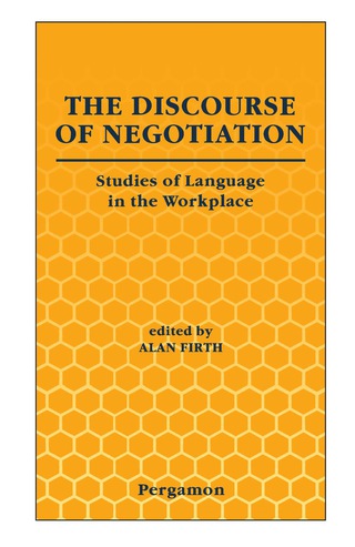 Cover image: The Discourse of Negotiation 9780080424002