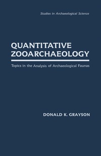 Cover image: Quantitative Zooarchaeology 9780122972805