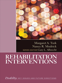 Imagen de portada: Rehabilitation Interventions 1st edition 9781412994910