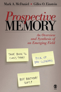 Cover image: Prospective Memory 1st edition 9781412924696