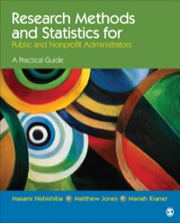Imagen de portada: Research Methods and Statistics for Public and Nonprofit Administrators 1st edition 9781452203522