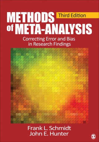 Imagen de portada: Methods of Meta-Analysis 3rd edition 9781452286891