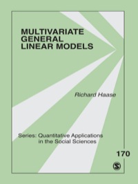 Cover image: Multivariate General Linear Models 1st edition 9781412972499