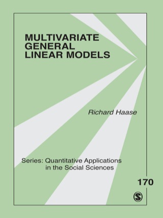 Cover image: Multivariate General Linear Models 1st edition 9781412972499