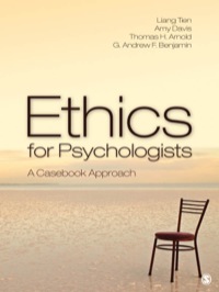 Imagen de portada: Ethics for Psychologists 1st edition 9781412978217