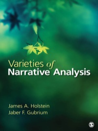 صورة الغلاف: Varieties of Narrative Analysis 1st edition 9781412987554