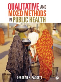 Imagen de portada: Qualitative and Mixed Methods in Public Health 1st edition 9781412990332