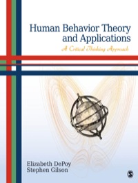 Imagen de portada: Human Behavior Theory and Applications 1st edition 9781412990363