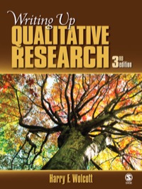 Cover image: Writing Up Qualitative Research 3rd edition 9781412970112
