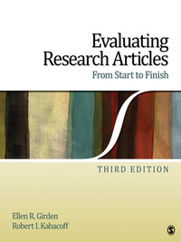 Imagen de portada: Evaluating Research Articles From Start to Finish 3rd edition 9781412974462