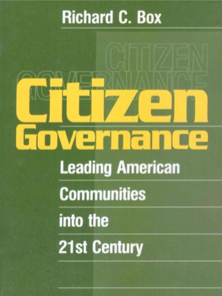 Cover image: Citizen Governance 1st edition 9780761912576