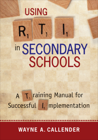 Imagen de portada: Using RTI in Secondary Schools 1st edition 9781452290560