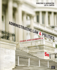 Cover image: Administrative Law and Politics 5th edition 9781452240404