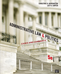 Imagen de portada: Administrative Law and Politics 5th edition 9781452240404