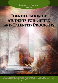 Imagen de portada: Identification of Students for Gifted and Talented Programs 1st edition 9781412904285
