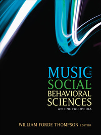 Imagen de portada: Music in the Social and Behavioral Sciences 1st edition 9781452283036