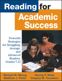表紙画像: Reading for Academic Success 1st edition 9780761978343