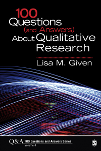 Imagen de portada: 100 Questions (and Answers) About Qualitative Research 1st edition 9781483345642