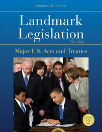 Imagen de portada: Landmark Legislation 1774-2012 2nd edition 9781452292304