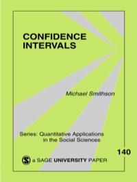 Imagen de portada: Confidence Intervals 1st edition 9780761924999