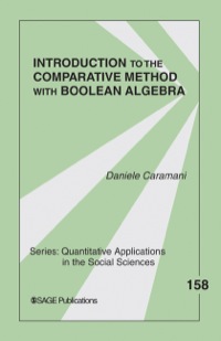 表紙画像: Introduction to the Comparative Method With Boolean Algebra 1st edition 9781412909754