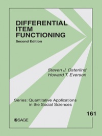 Imagen de portada: Differential Item Functioning 2nd edition 9781412954945