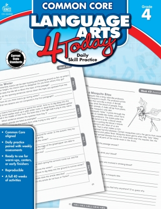 Imagen de portada: Common Core Language Arts 4 Today, Grade 4 9781624426070