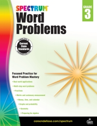 صورة الغلاف: Word Problems, Grade 3 9781624427299