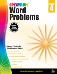 Imagen de portada: Word Problems, Grade 4 9781624427305