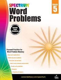 صورة الغلاف: Word Problems, Grade 5 9781624427312
