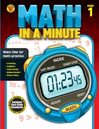 Omslagafbeelding: Math in a Minute, Grade 1 9781483801353