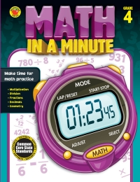 表紙画像: Math in a Minute, Grade 4 9781483801384