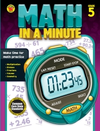 表紙画像: Math in a Minute, Grade 5 9781483801391