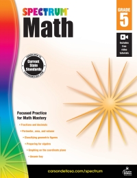 صورة الغلاف: Spectrum Math Workbook, Grade 5 9781483808734