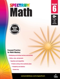 Cover image: Spectrum Math Workbook, Grade 6 9781483808741